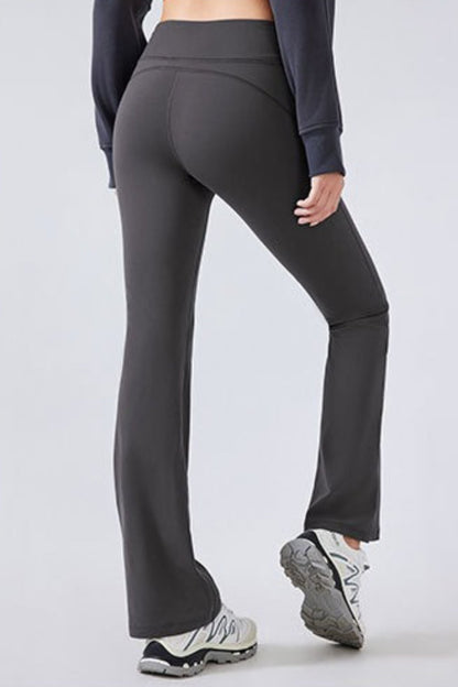 High-Waisted Fleece Lined Flared Yoga Leggings