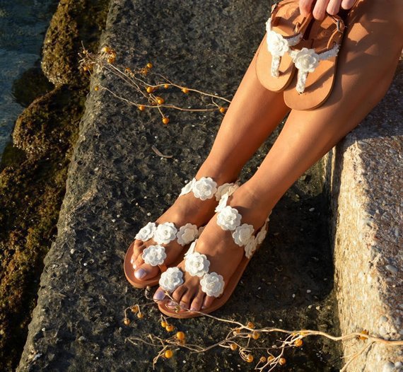 Serena® | Comfort Summer Foreign Trade New Pu Toe Flowers