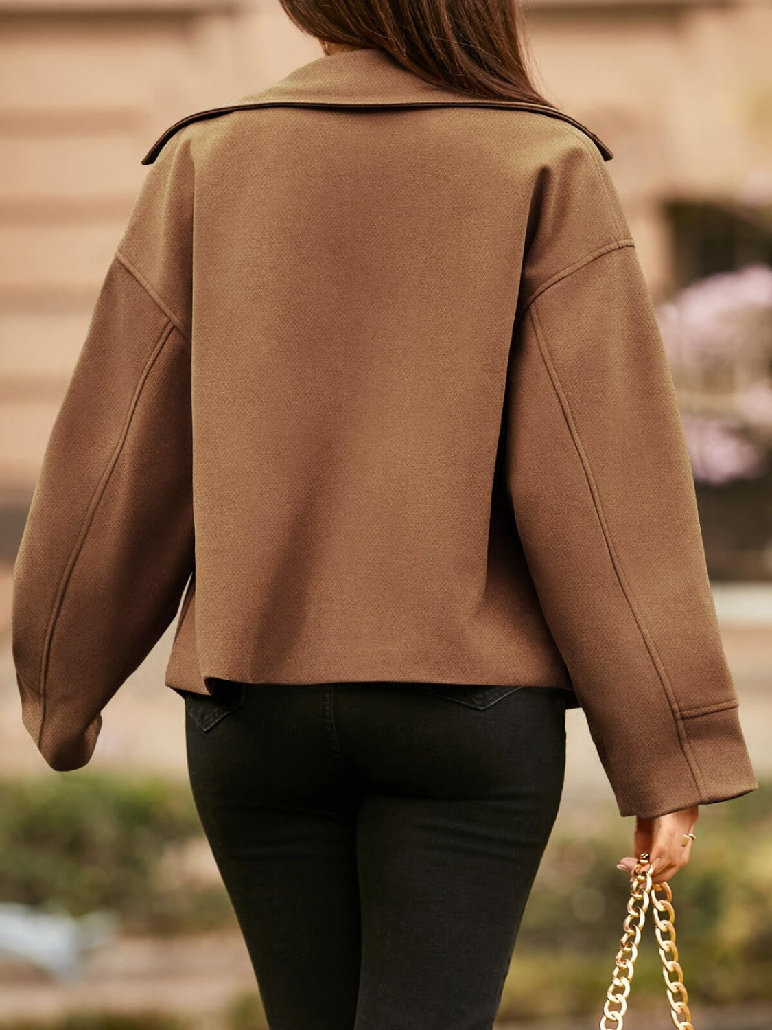 Ivanna | Jacket with collar and dropped shoulders