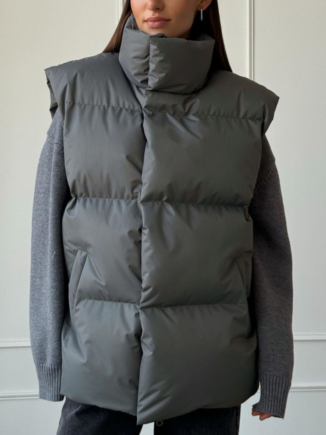 Rocio | Zip-up turtleneck sweater