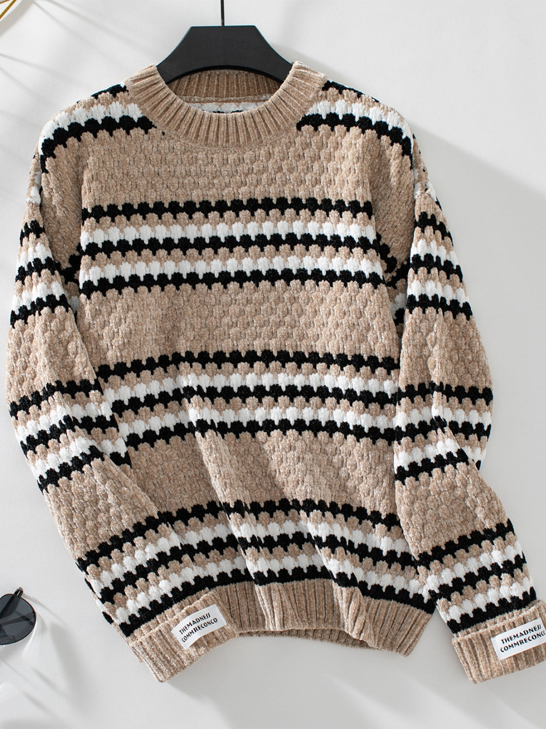 Adele | Striped long-sleeved sweater with a crew neck