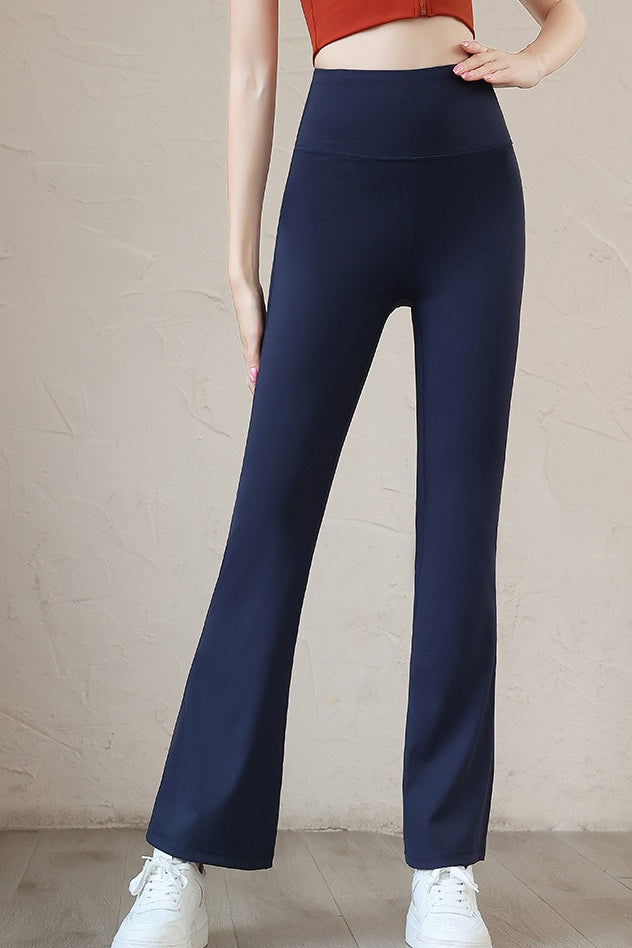 High-Waisted Slim-Fit Quick-Dry Flared Leggings