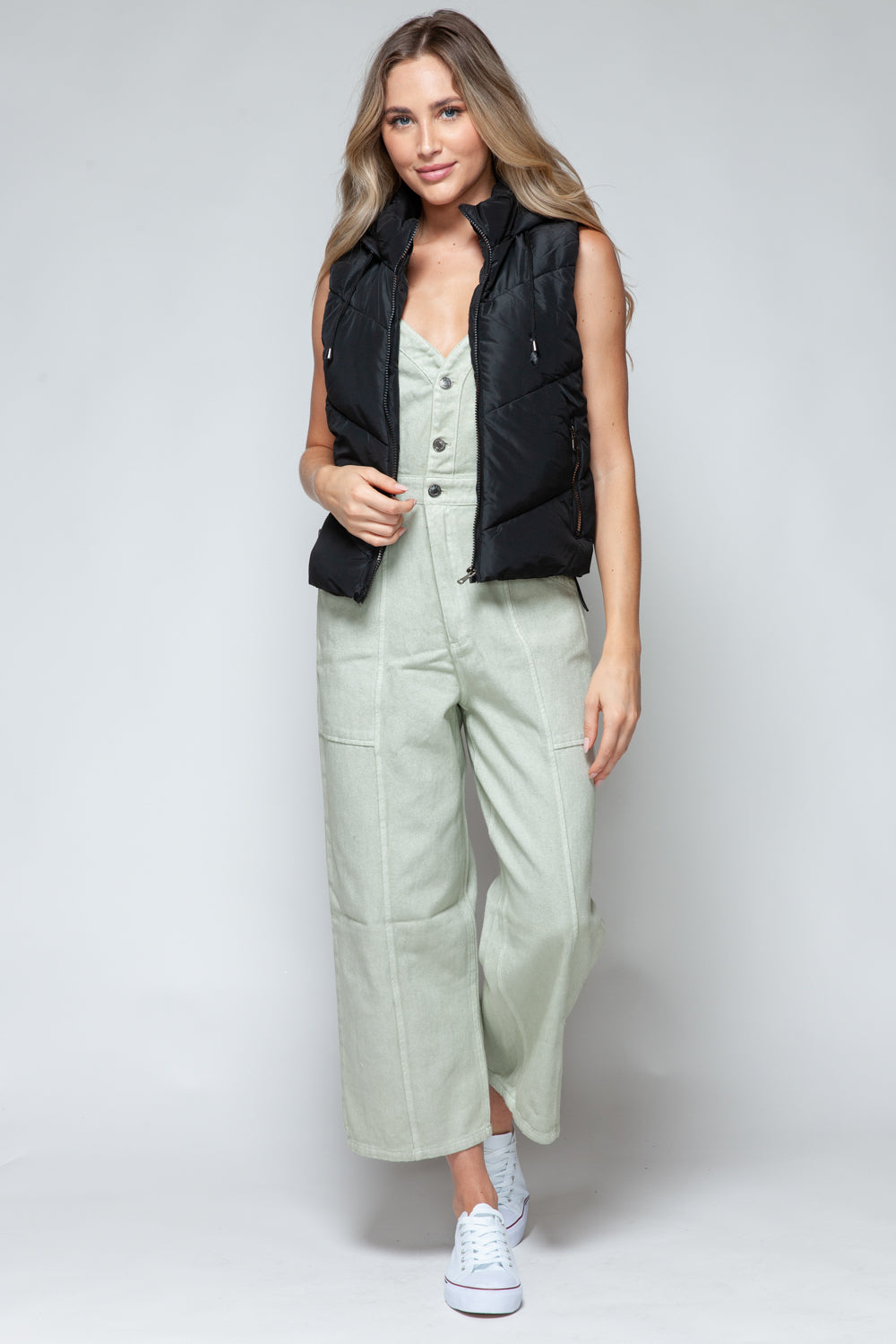 Esther | Snobish quilted hooded zip-up vest