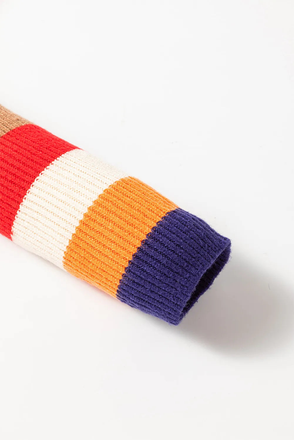 Marlies | Striped turtleneck sweater with long sleeves