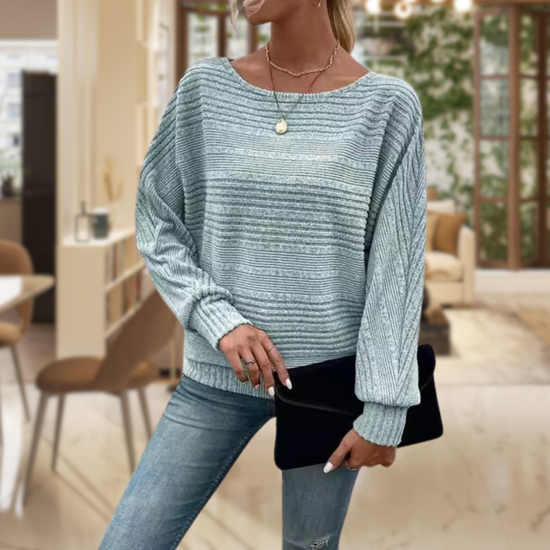 Eugenia | Casual charm ribbed sweater