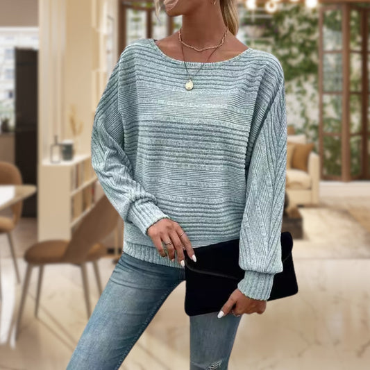 Eugenia | Casual charm ribbed sweater