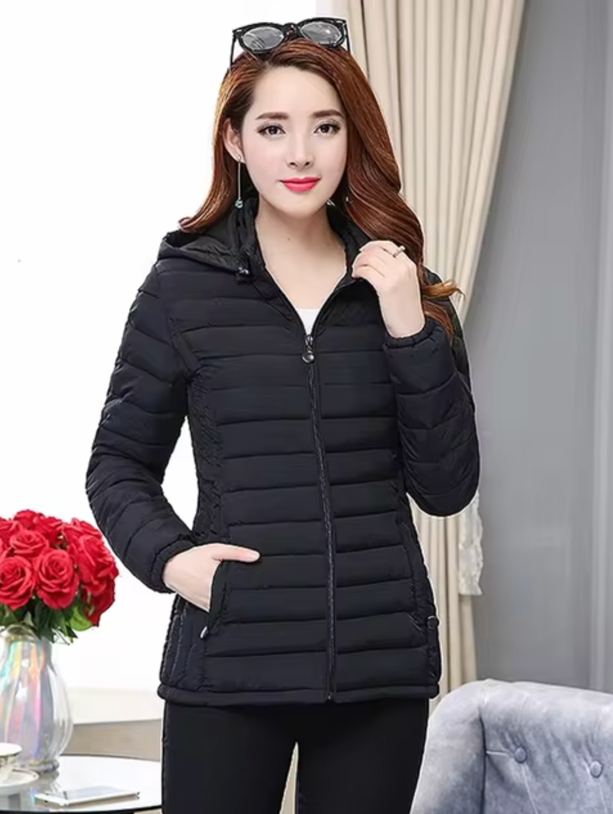 Violeta | Padded jacket with removable hood