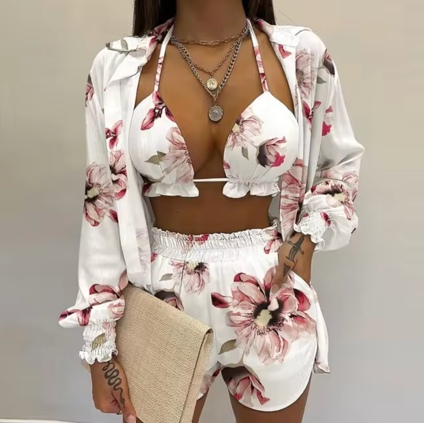Eva® | Vibrant Print Swimsuit Set