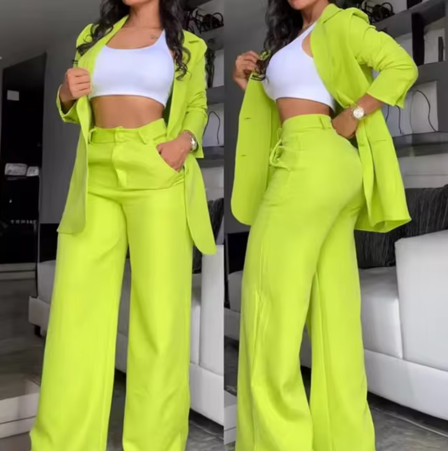 Rosario® | Long Sleeve Blazer And Pants Set