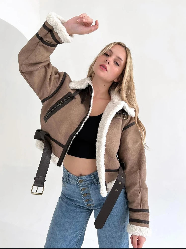 Juana® | Exterior coat elegant and stylish with belt
