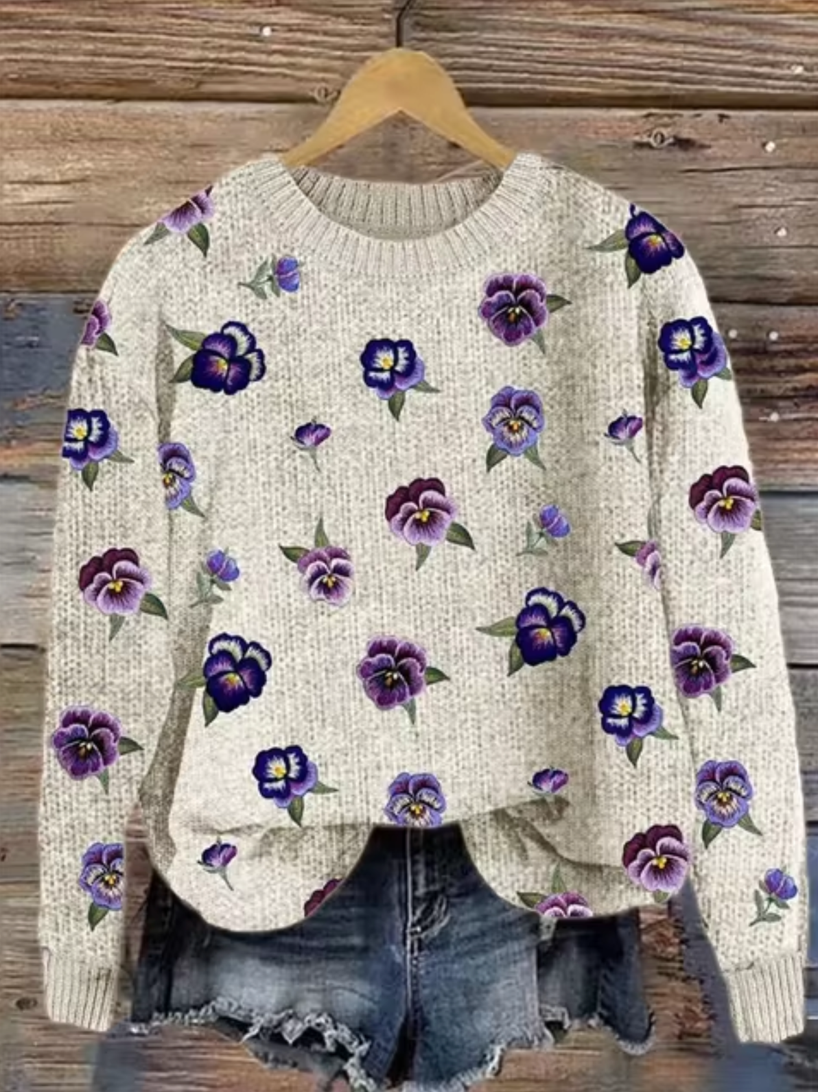 Maria José | Printed knit sweater