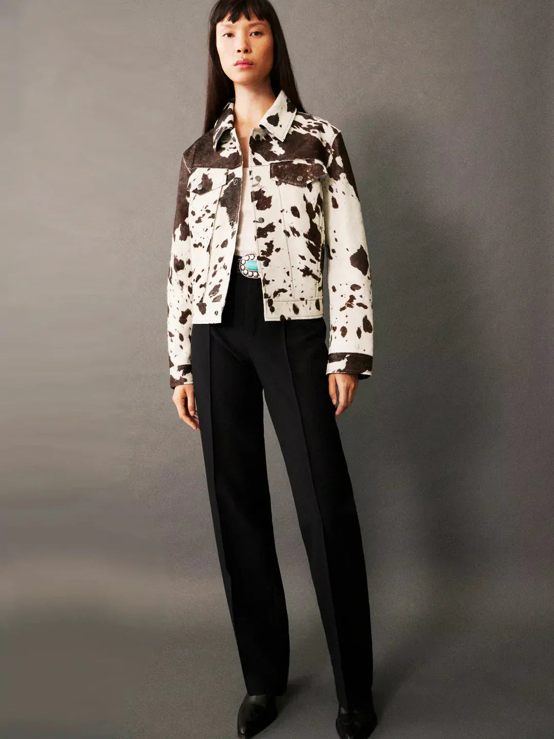 Dolores | PRINTED LEATHER JACKET