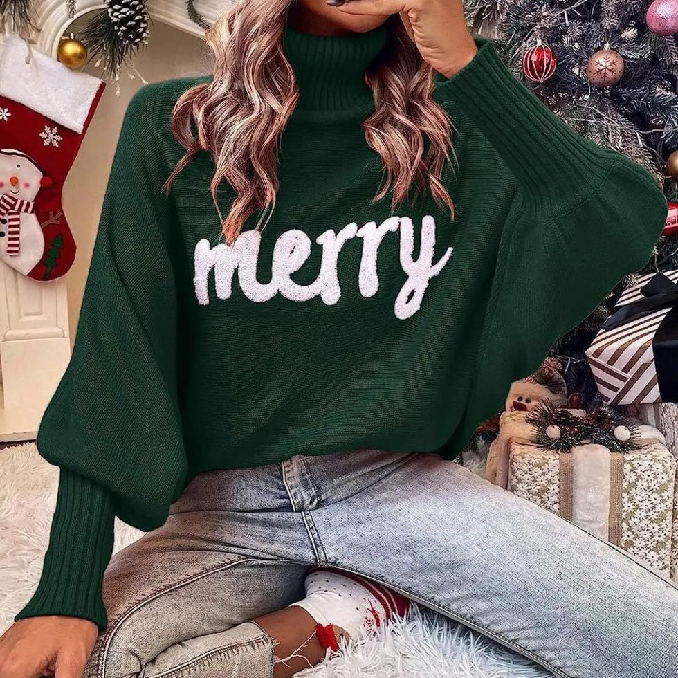 Maite | Cozy and festive turtleneck sweater for women