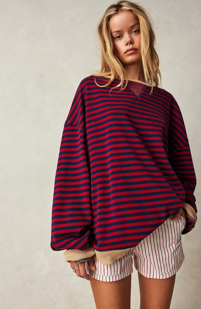 Ludivine | Comfortable long-sleeved sweatshirt for plus size women