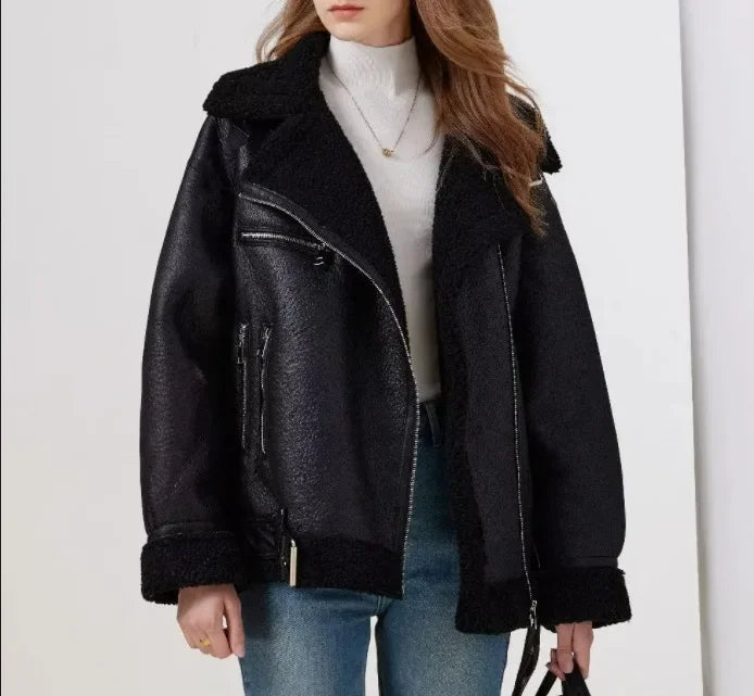 Marta® | Fashionable winter coat: long sleeve women's jacket