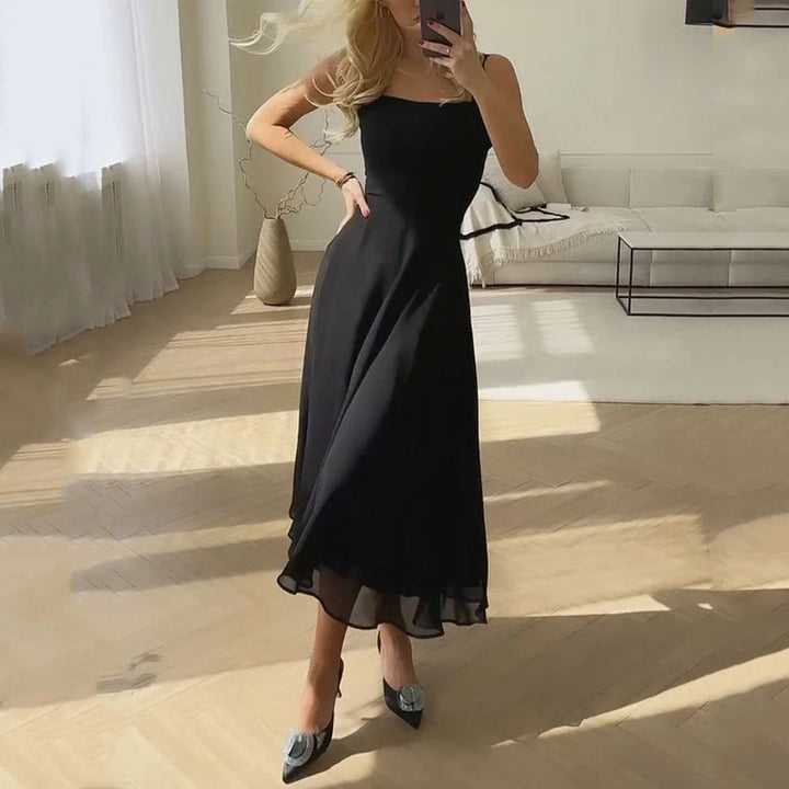 Eva | Women's Elegant Sleeveless Solid Color Dresses