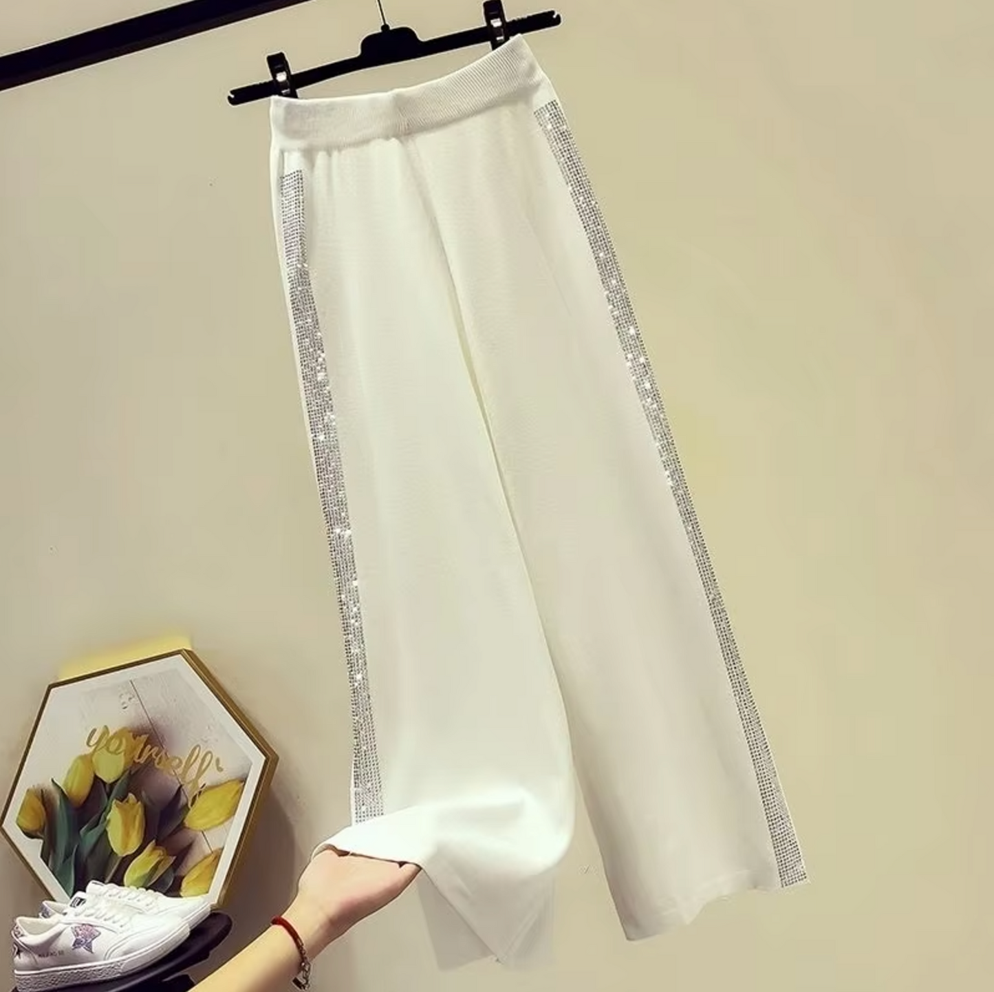 Alda® | Wide-Leg Cotton Trousers