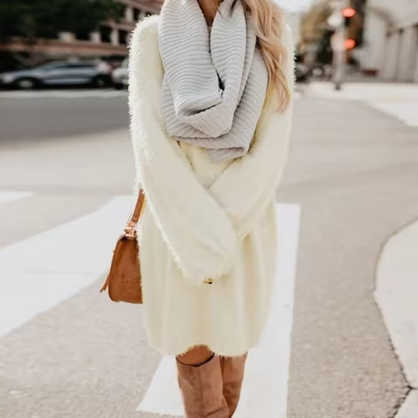 Maria José | Cotton knit sweater dress