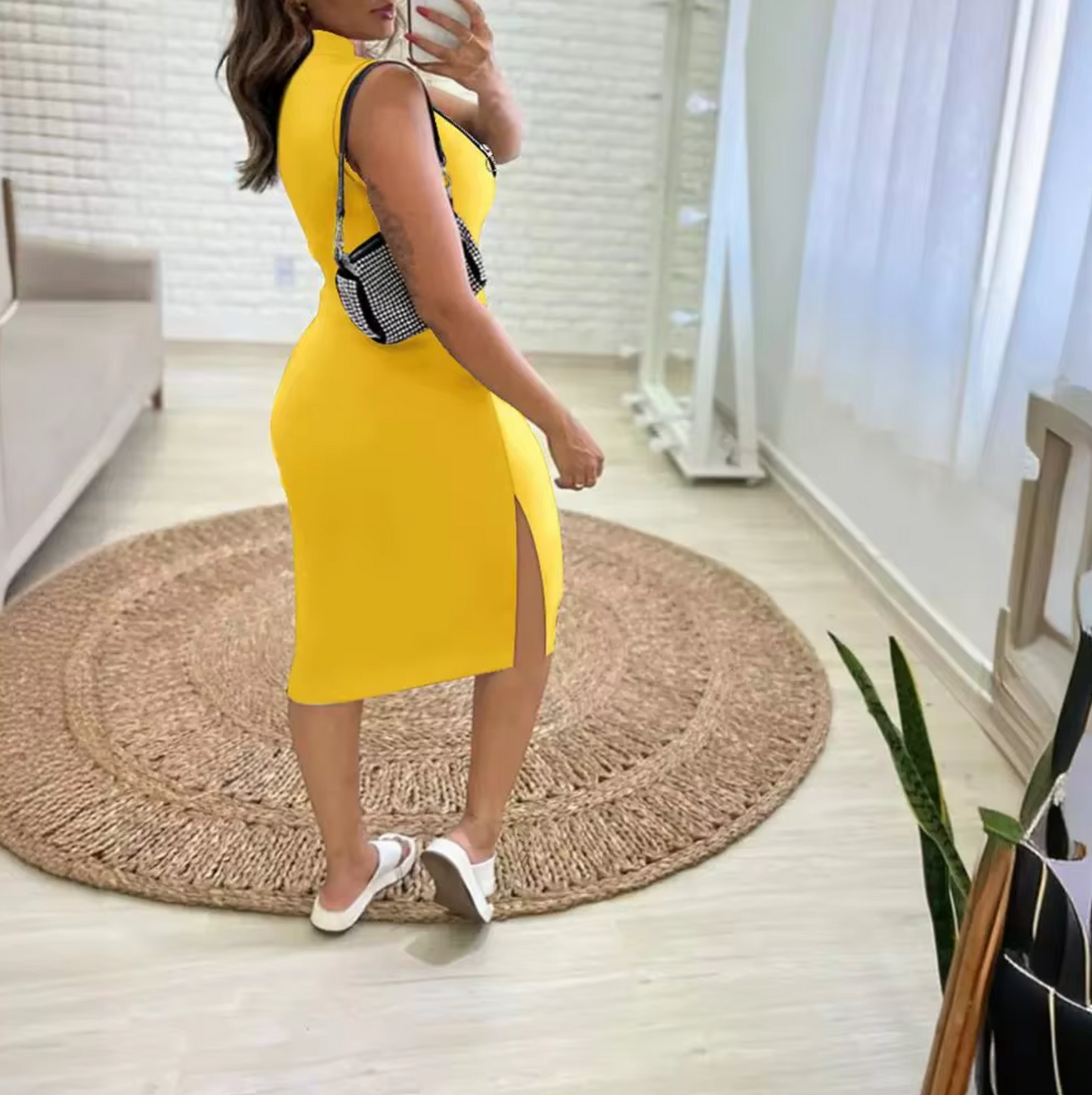 Isabella® | Elegant Front Zip Dress