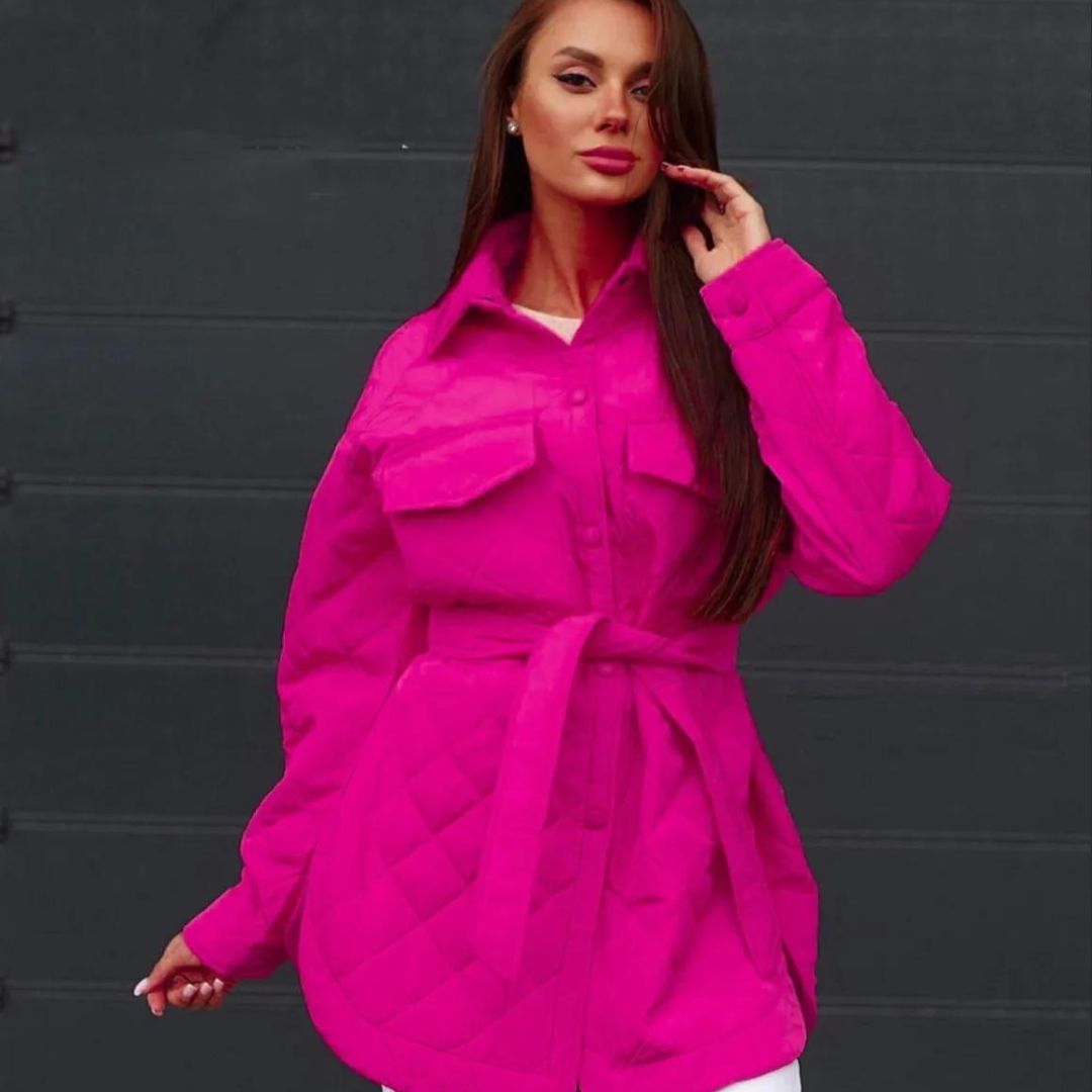 Zaida | Classic padded jacket with snap fasteners for women