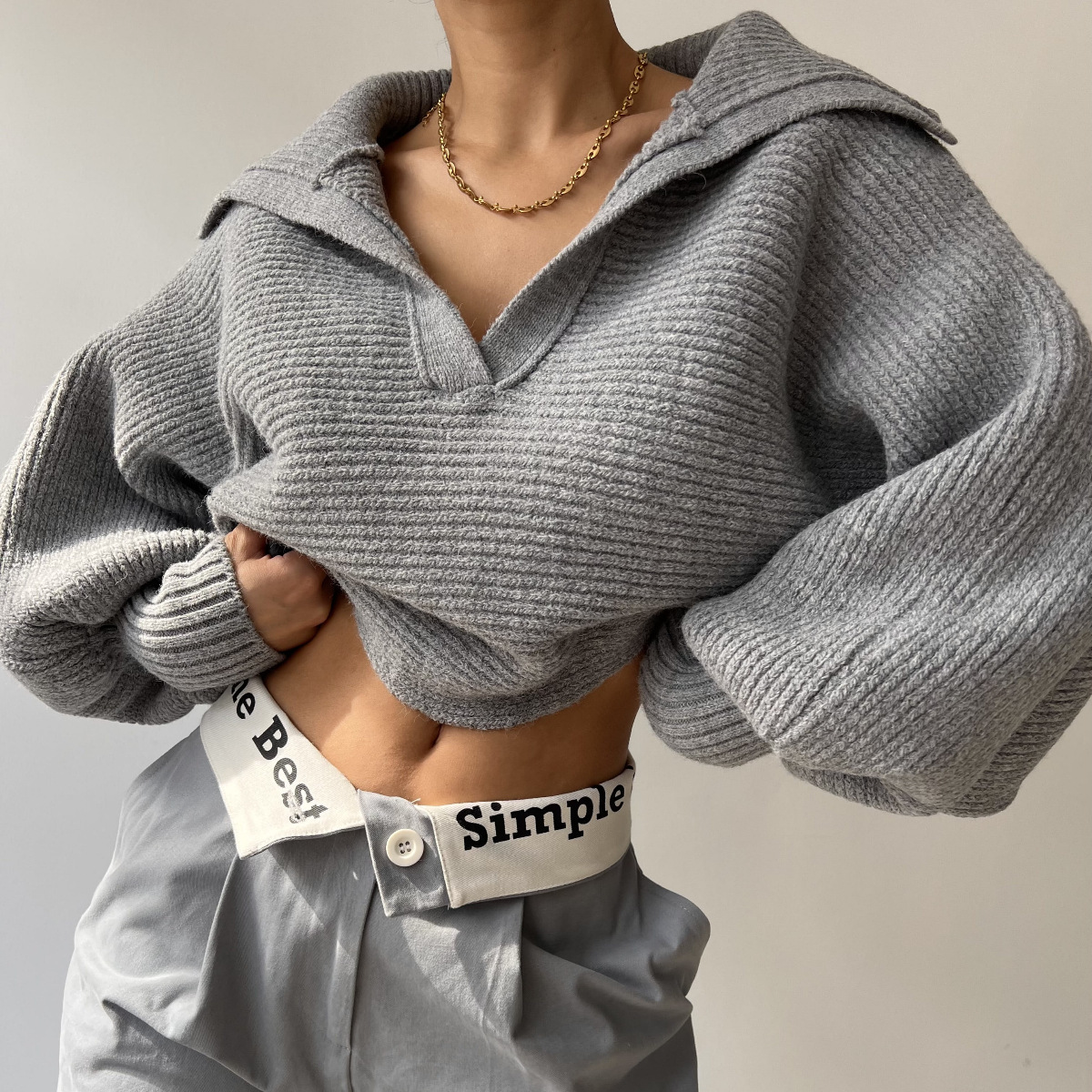 Josefina | Oversized knit sweater for women