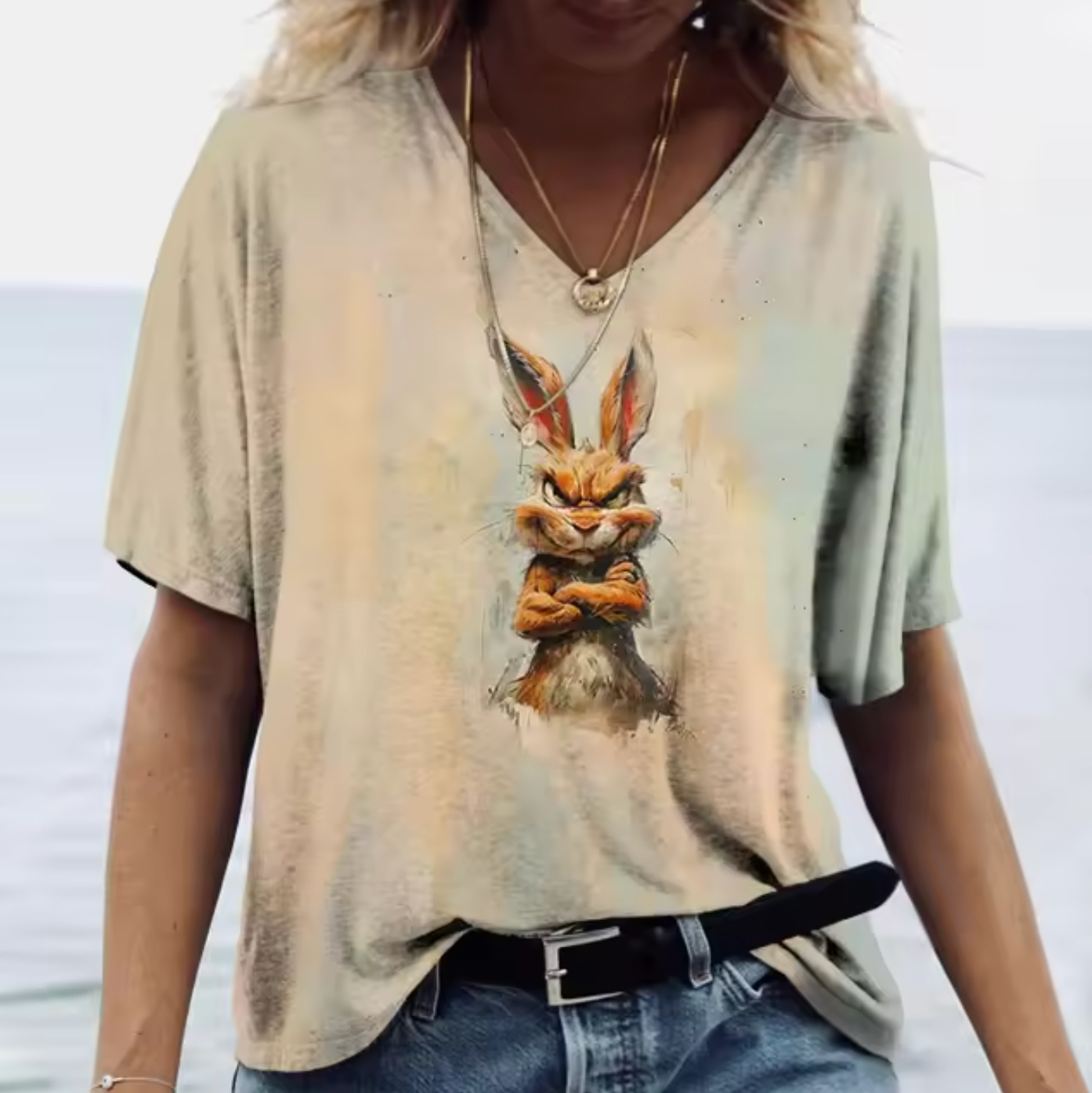 Ornella® | Colorful T-Shirts With Bunny Print
