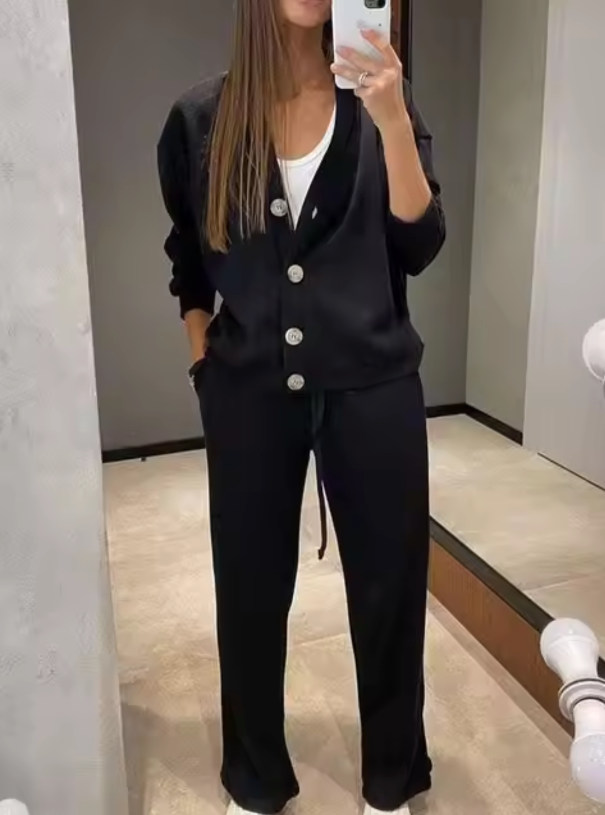 Noelia | Set of vest and trousers with lacing