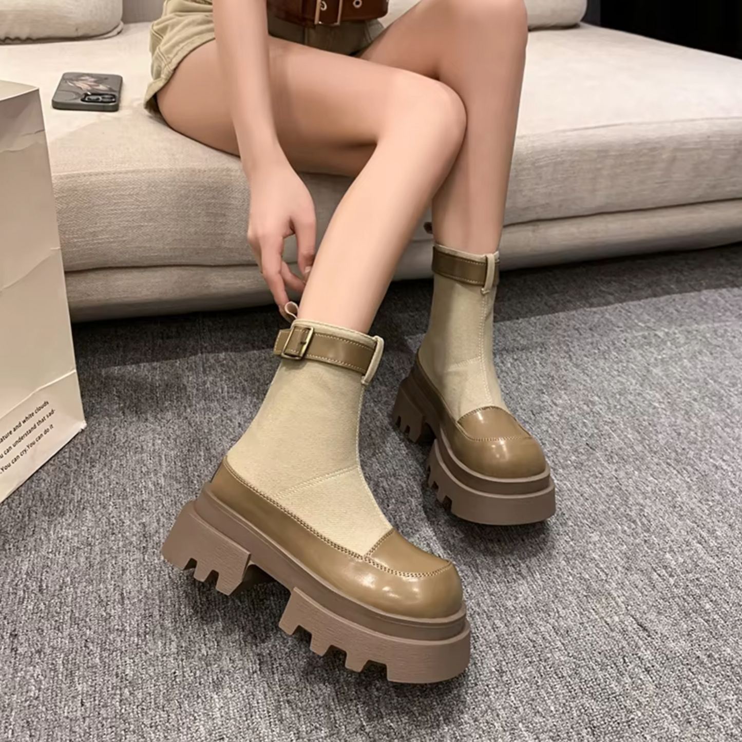 Sonia | Platform ankle boots