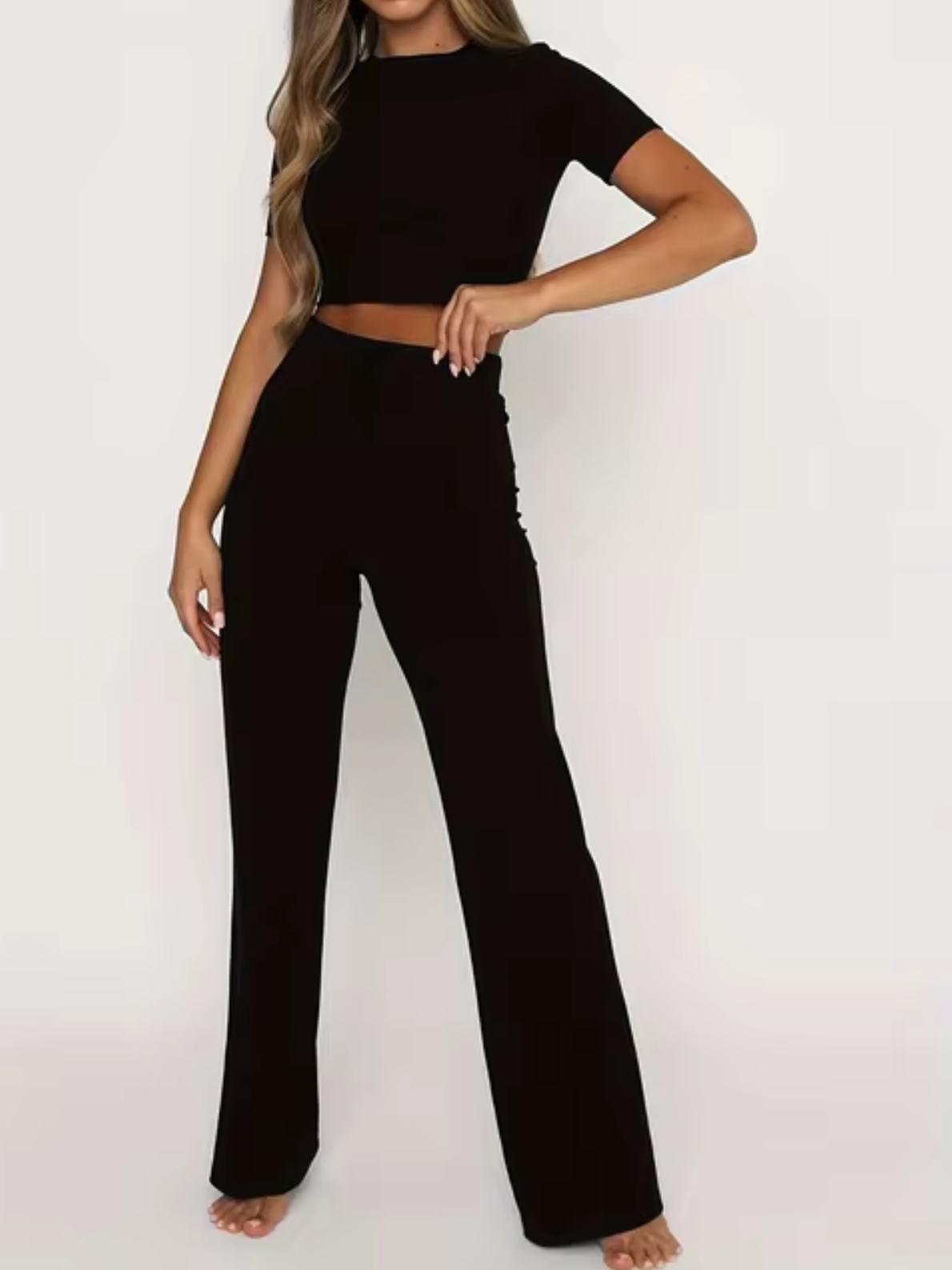 Julia® | Crop Top And Pants Set