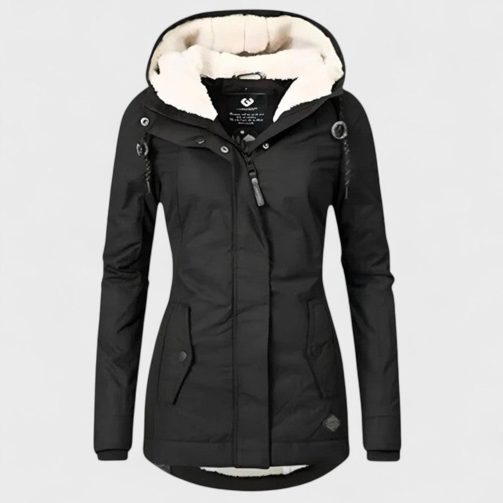 AlpiTech - Women's Warm and Waterproof Hooded Jacket