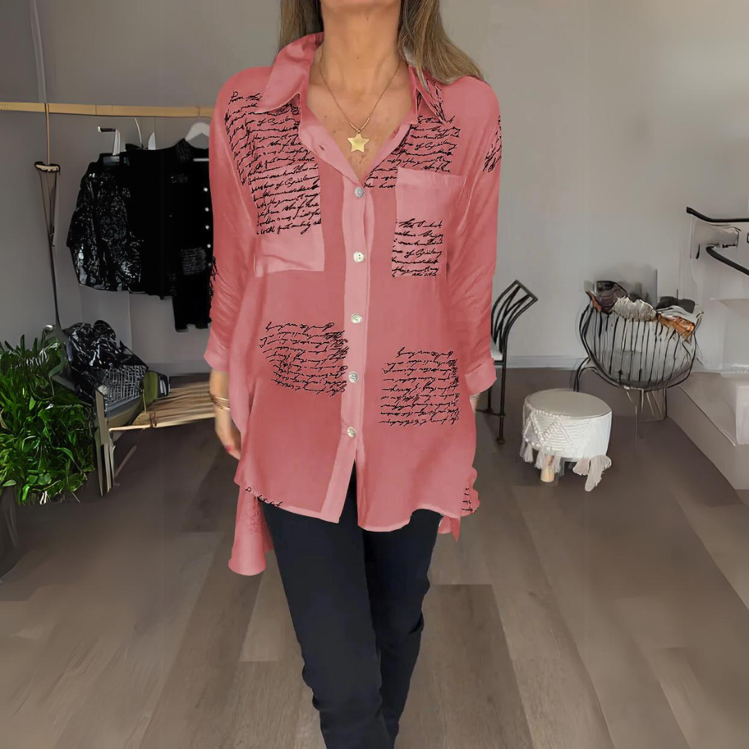Carmela® | Women's letter print shirt