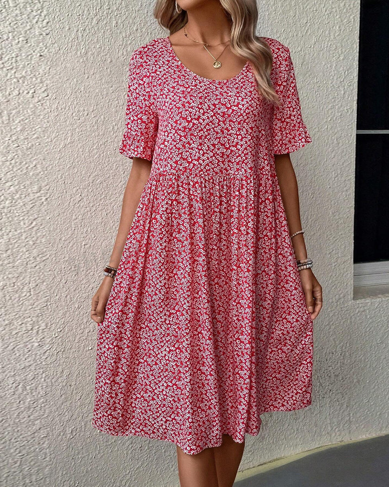 Elena® | Elegant Floral Midi Dress