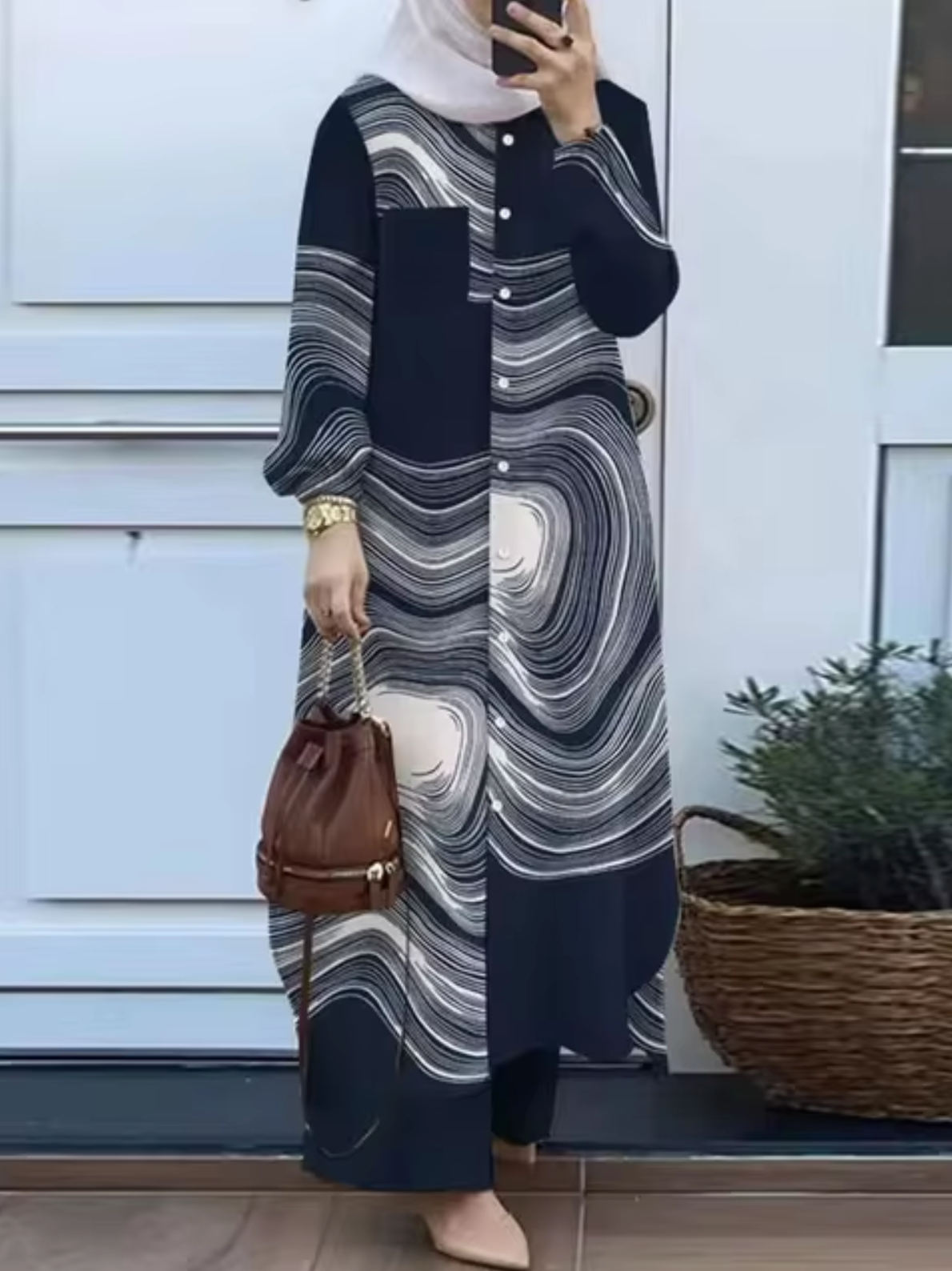 Elisa | Elegant two-piece set of trousers and dress