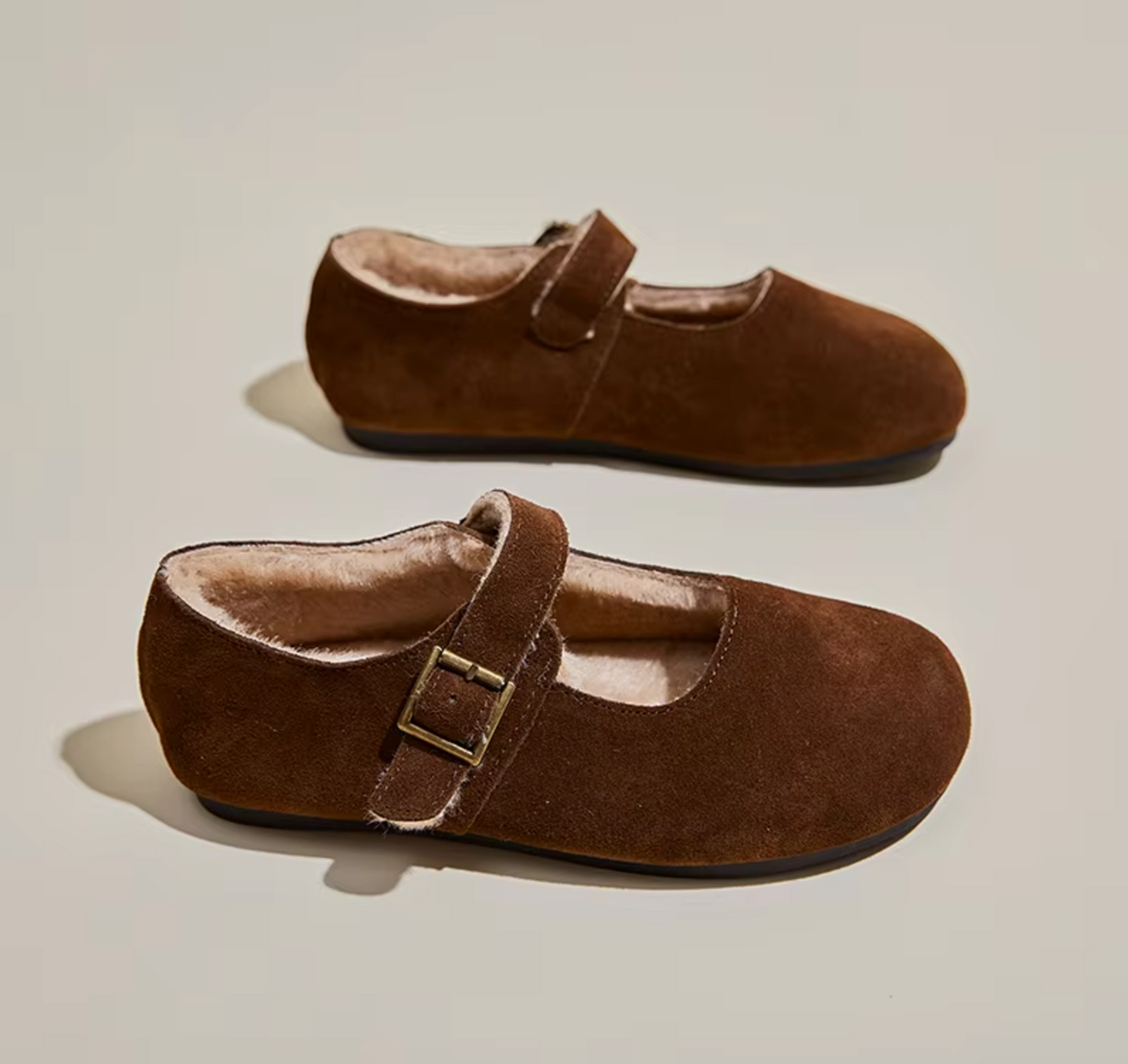 Loredana® | Plush-Lined Leather Shoes