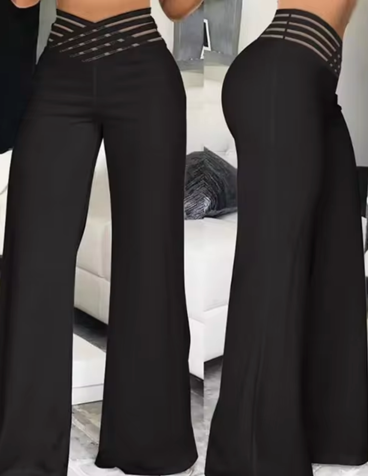 Jane® | High-Waisted Bell-Bottoms With Crossover Legs