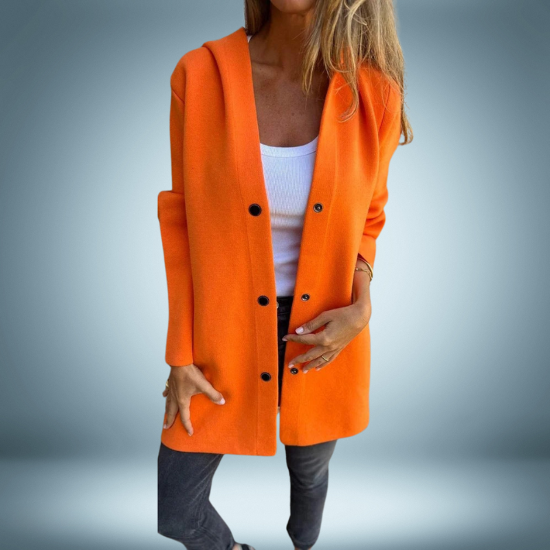 Reina | Elegant trench coat with capuchon