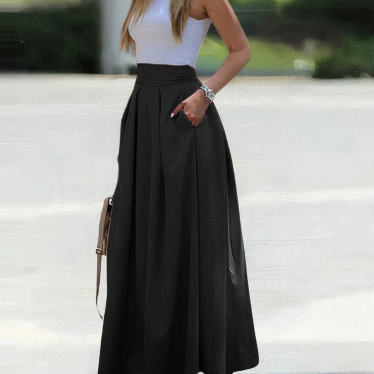 Ilaria® | Elegant, Pleated And Loose Skirt
