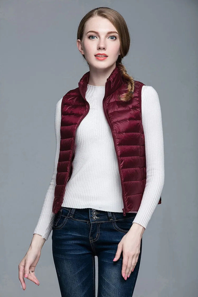 Jimena® | Ultralight, sleeveless, elegant half jacket for women