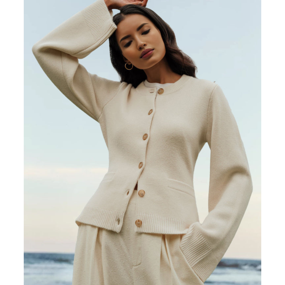 Liza | Elegant, casual women's cardigan with button placket