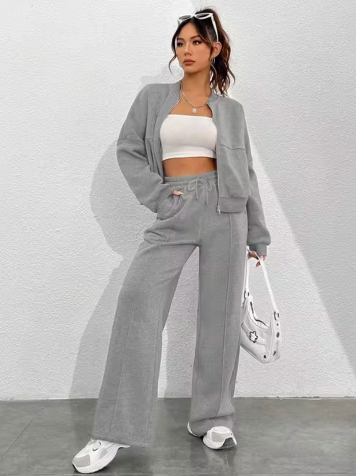 Miriam | Cotton bomber and trousers set
