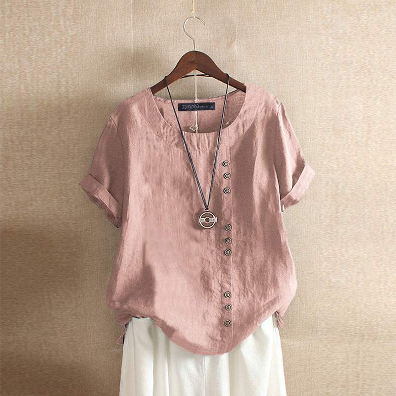 Fátima® | Blouse Made Of High-Quality Cotton With A Beautiful Button Closure