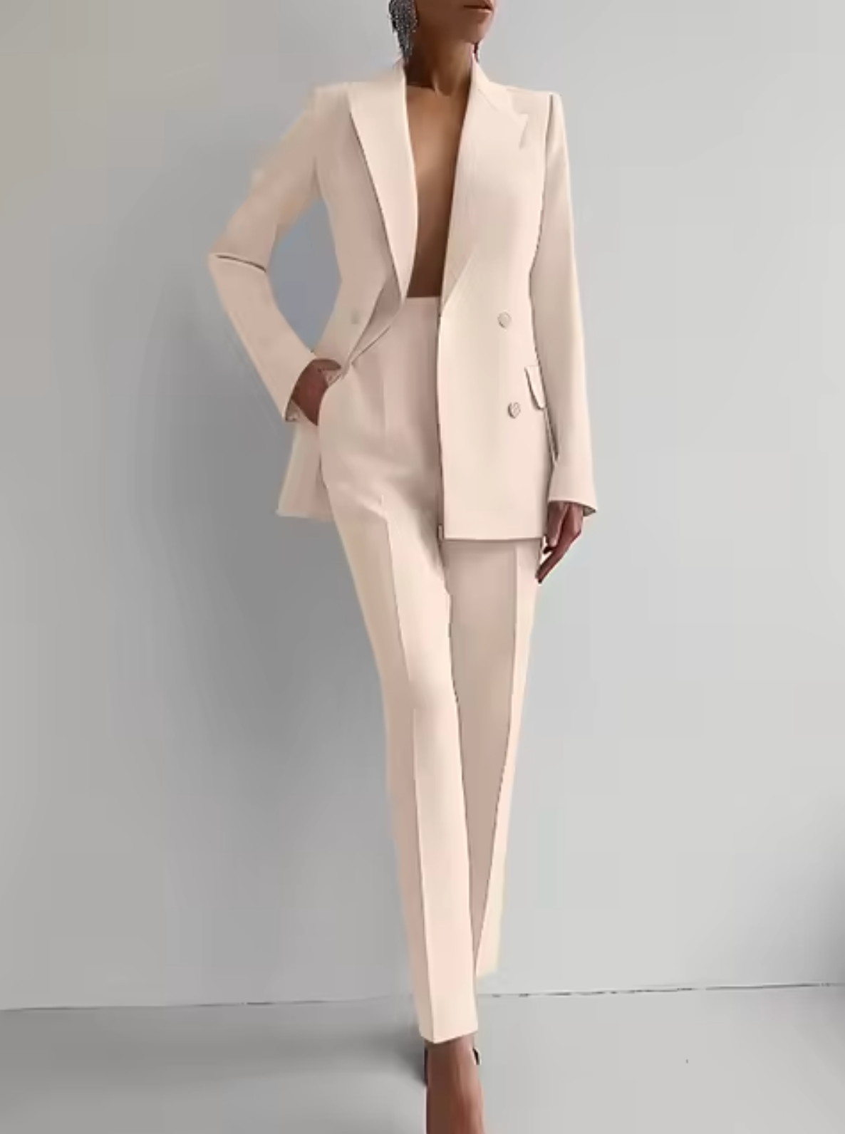 Rita | Blazer and pleated trousers set