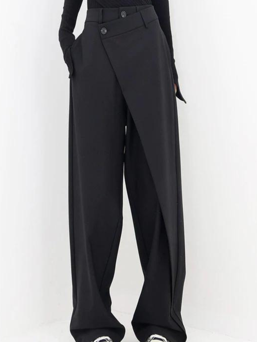 Isabel® | Asymmetric wide women's trousers