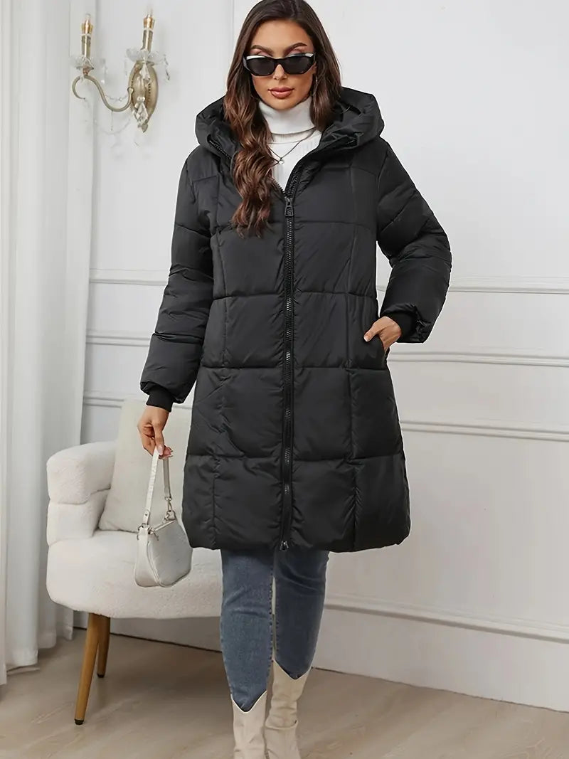 Lucrecia | Long down jacket with hood