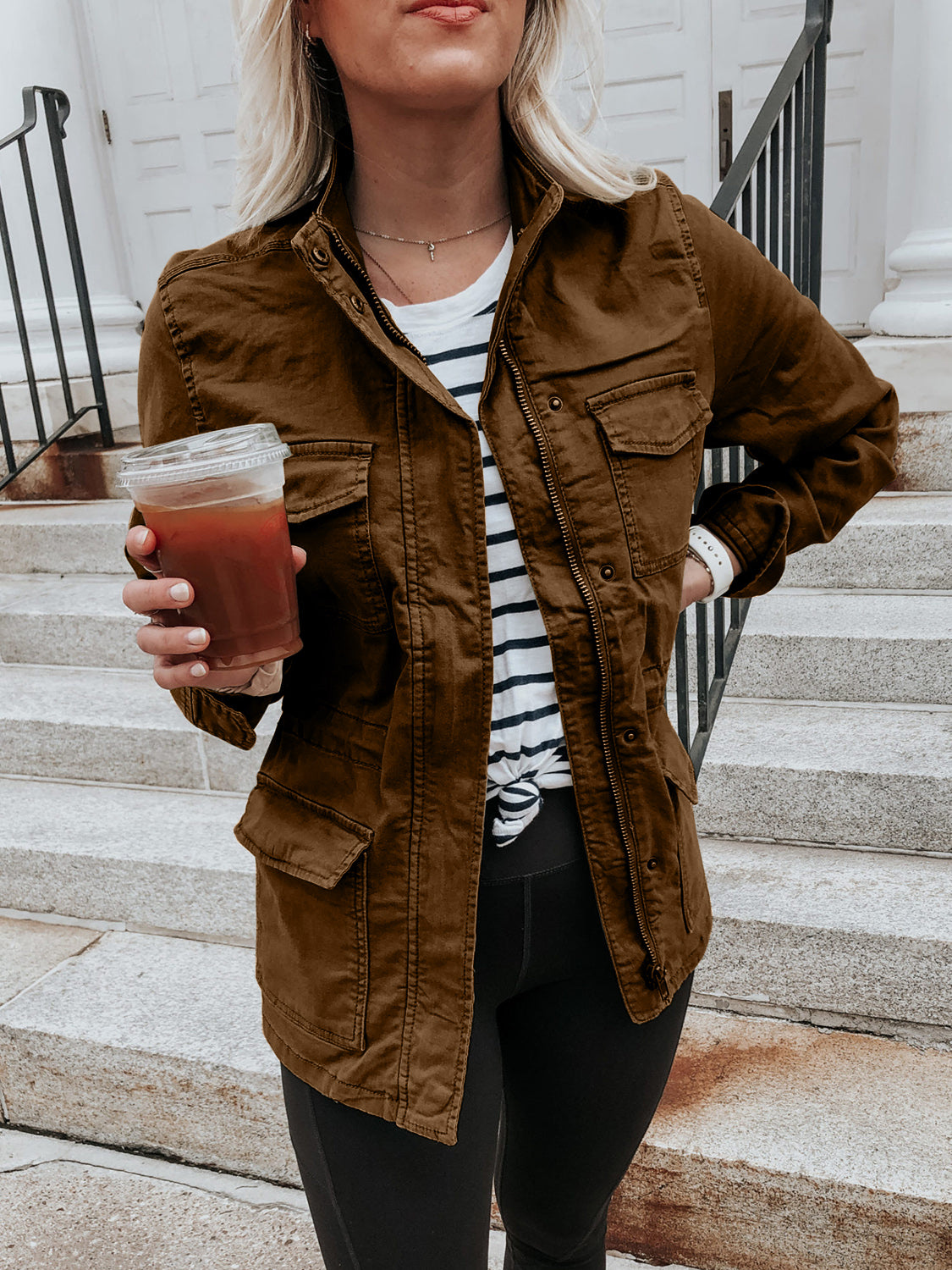Carolina | Long sleeve zip jacket with pockets
