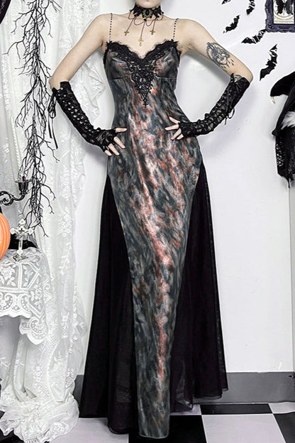 Halloween Flare Hem Gothic Dress