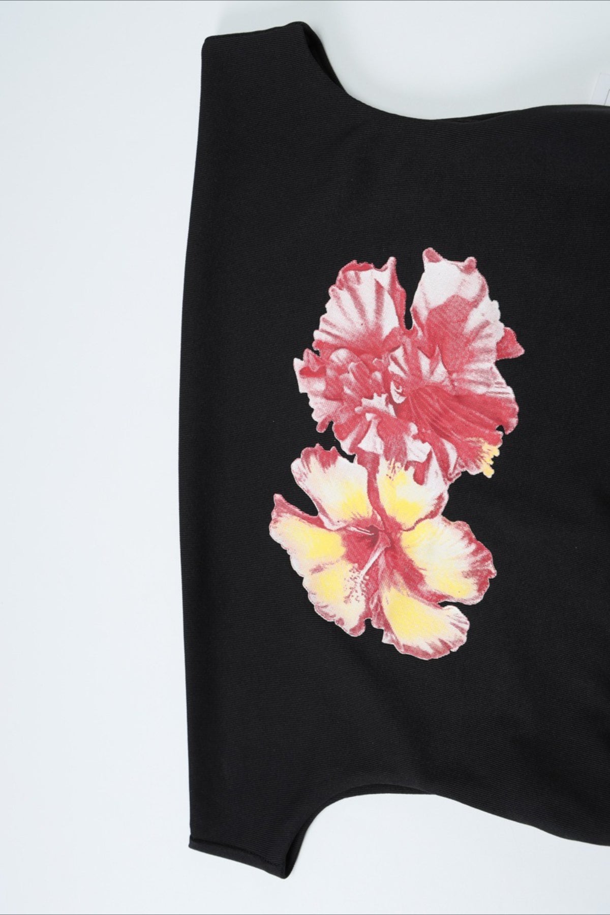 Chic Off Shoulder Floral Print Crop T-shirt