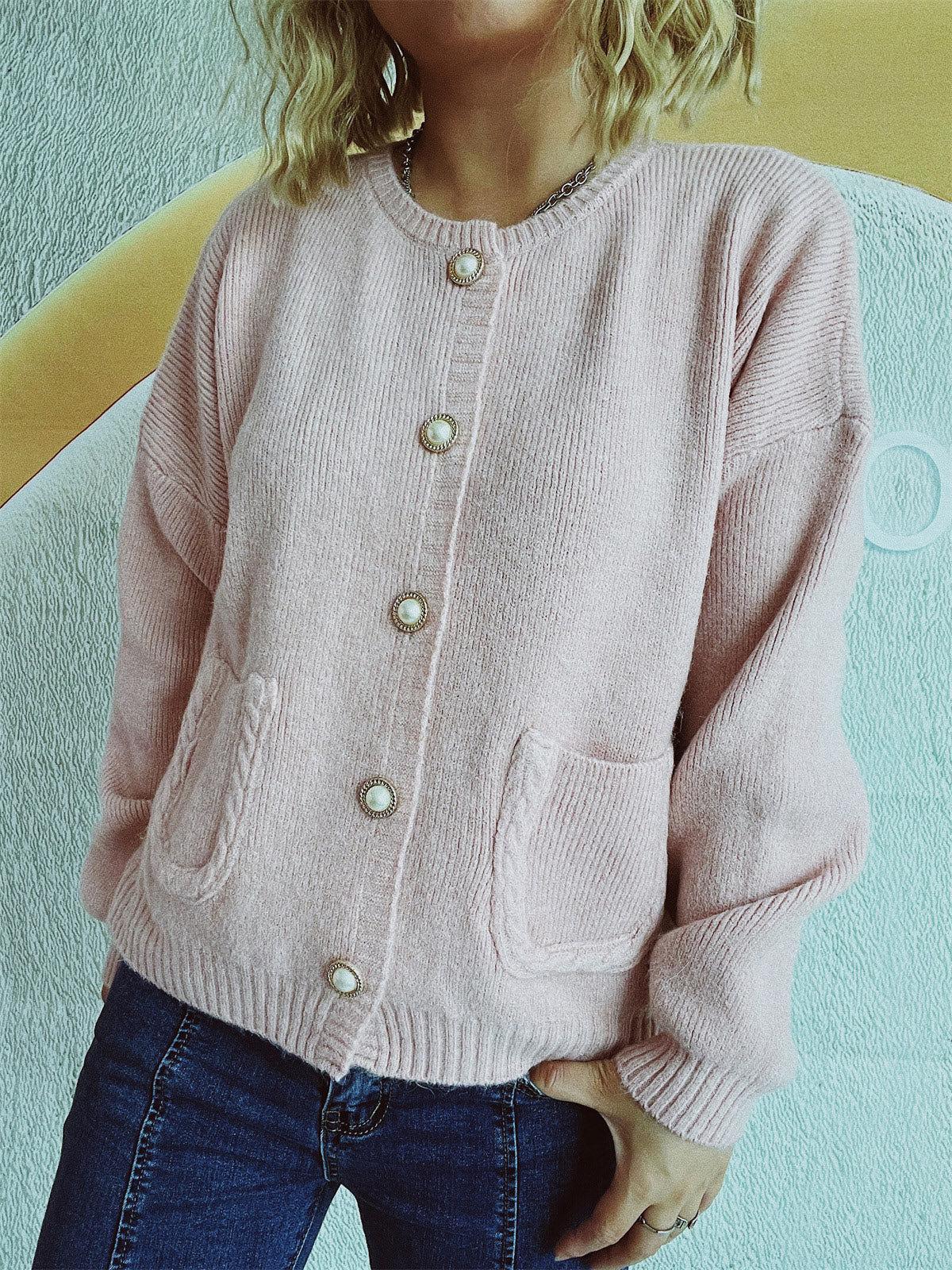 Helene | Long sleeve cardigan with buttons