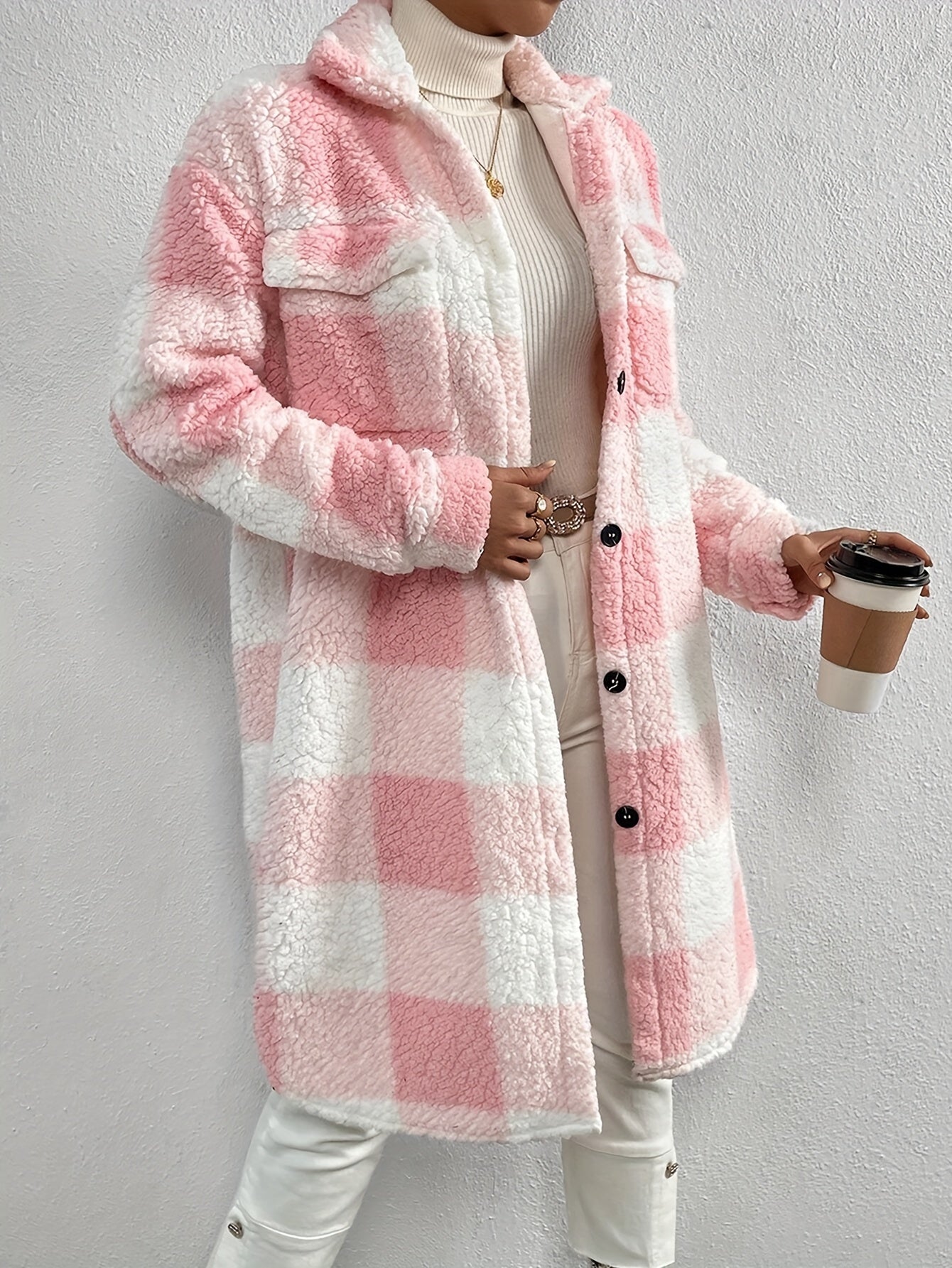 Isabella | Elegant checked coat for women