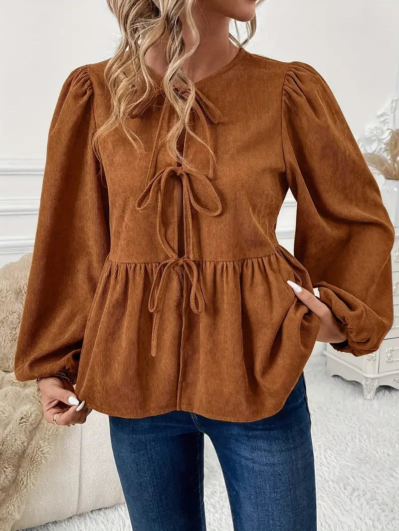 Viola® | Stylish Corduroy Blouse